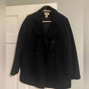 Black LLBean Pea Coat